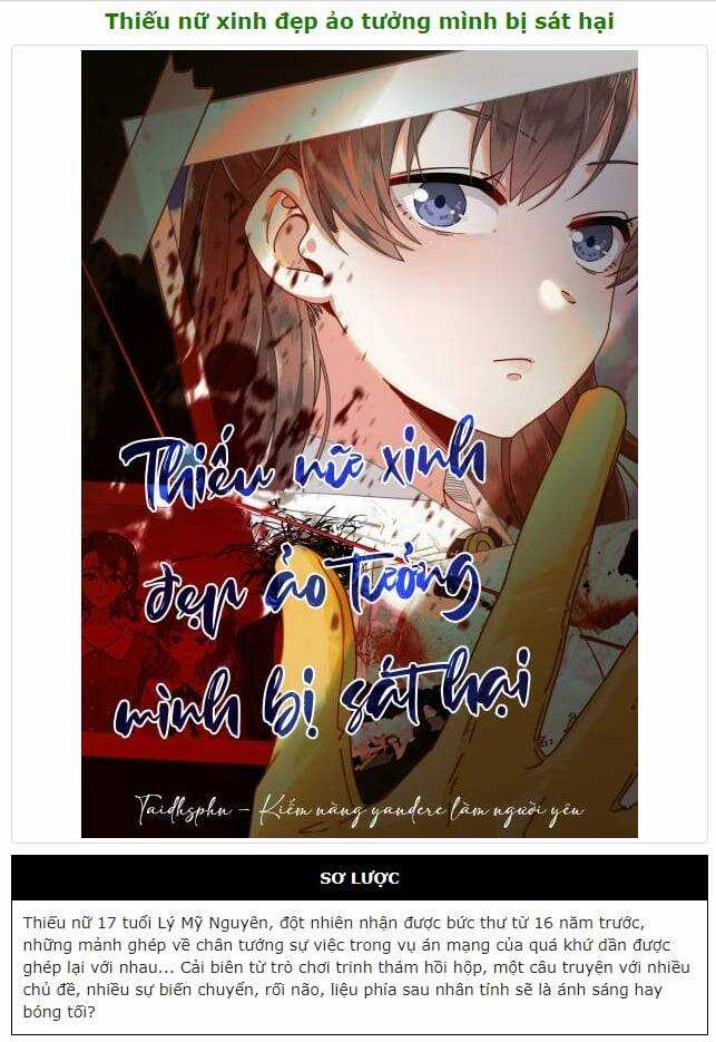 Thiếu nữ xinh đẹp ảo tưởng mình bị sát hại Chapter 20 trang 45