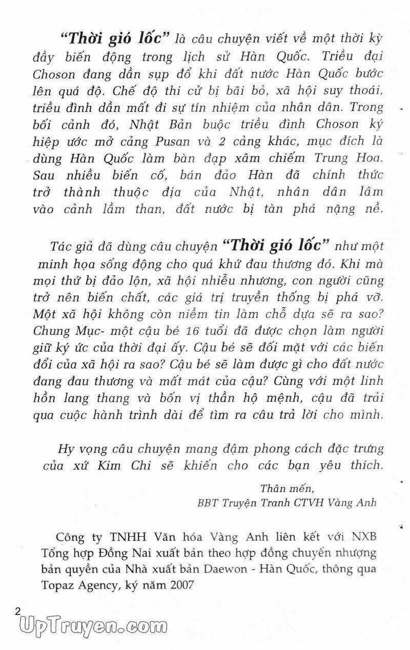 Thời Gió Lốc (Thời Đại Phong Tang) Chapter 1 trang 3