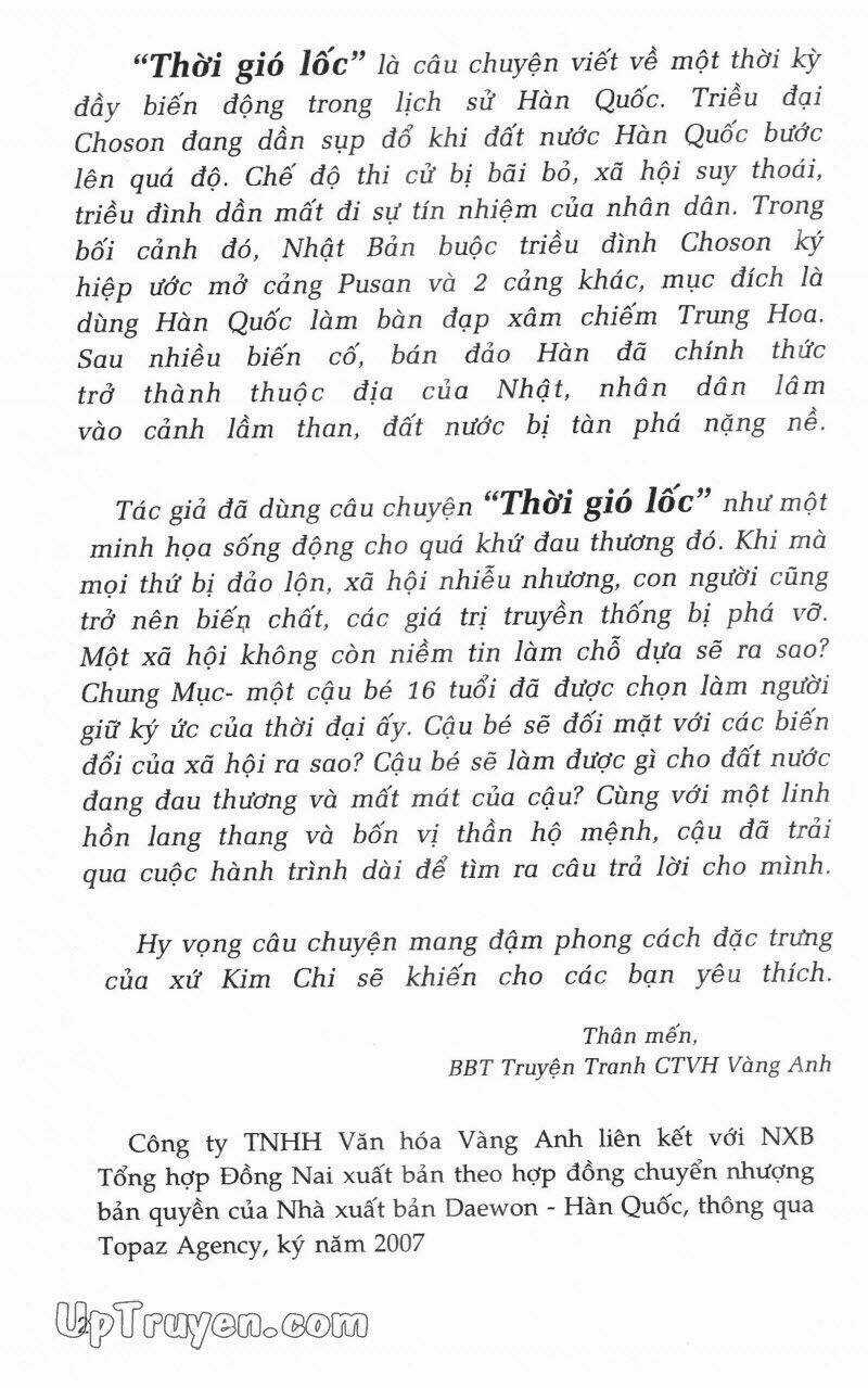Thời Gió Lốc (Thời Đại Phong Tang) Chapter 3 trang 2