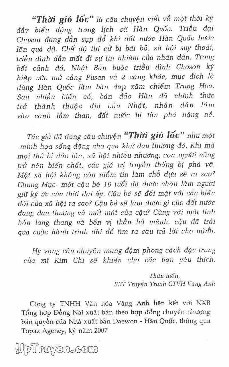 Thời Gió Lốc (Thời Đại Phong Tang) Chapter 4 trang 3