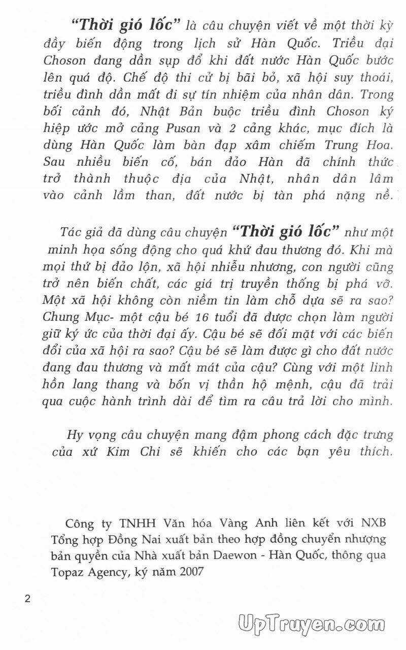 Thời Gió Lốc (Thời Đại Phong Tang) Chapter 5 trang 2