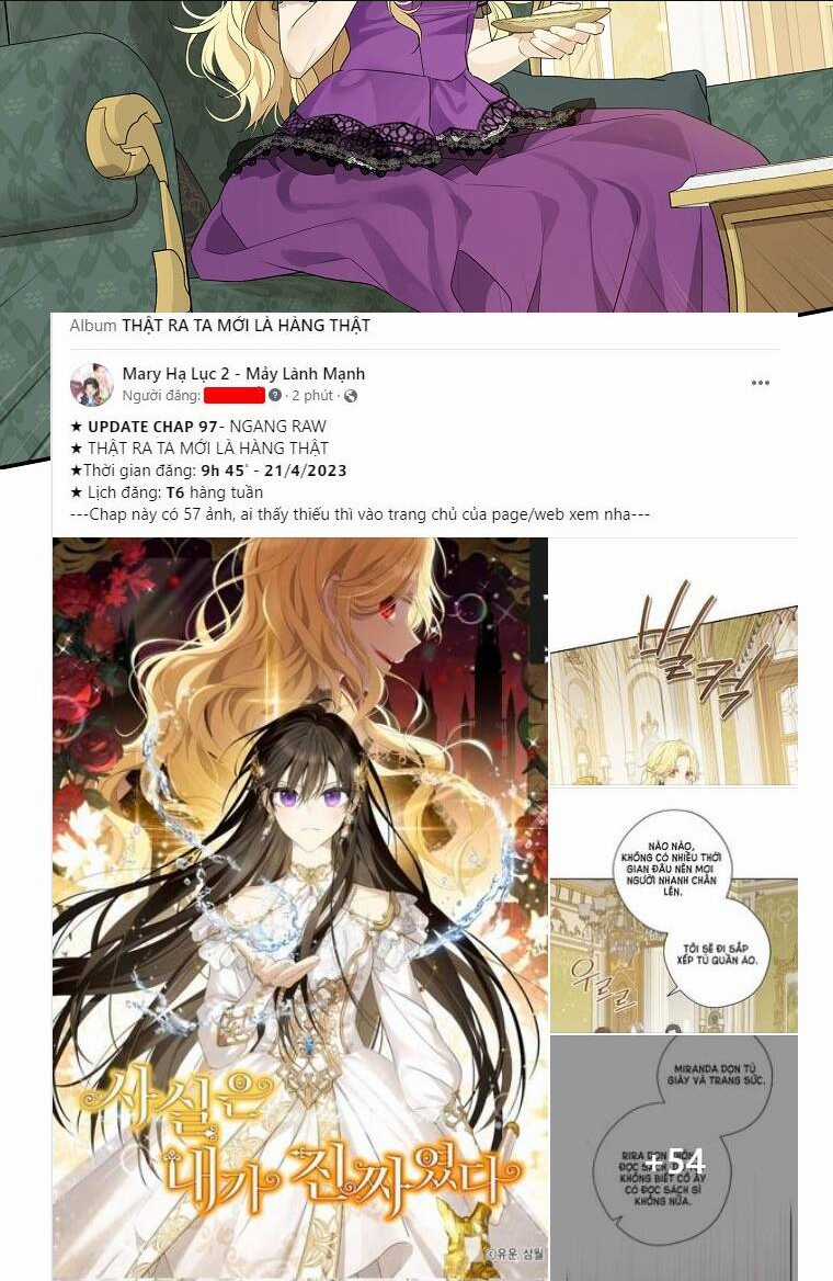 Thực Ra Tôi Mới Là Thật Chapter 97.1 trang 2