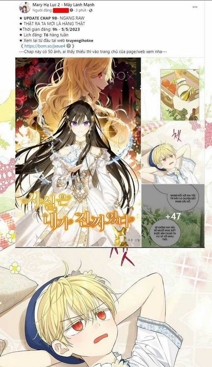 Thực Ra Tôi Mới Là Thật Chapter 98.1 trang 9