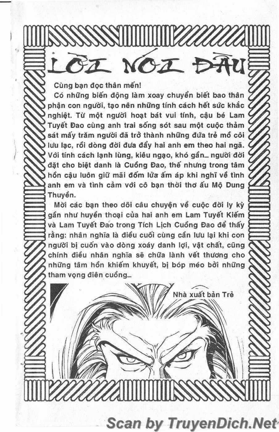 Tích Lịch Cuồng Đao Chapter 1 trang 2