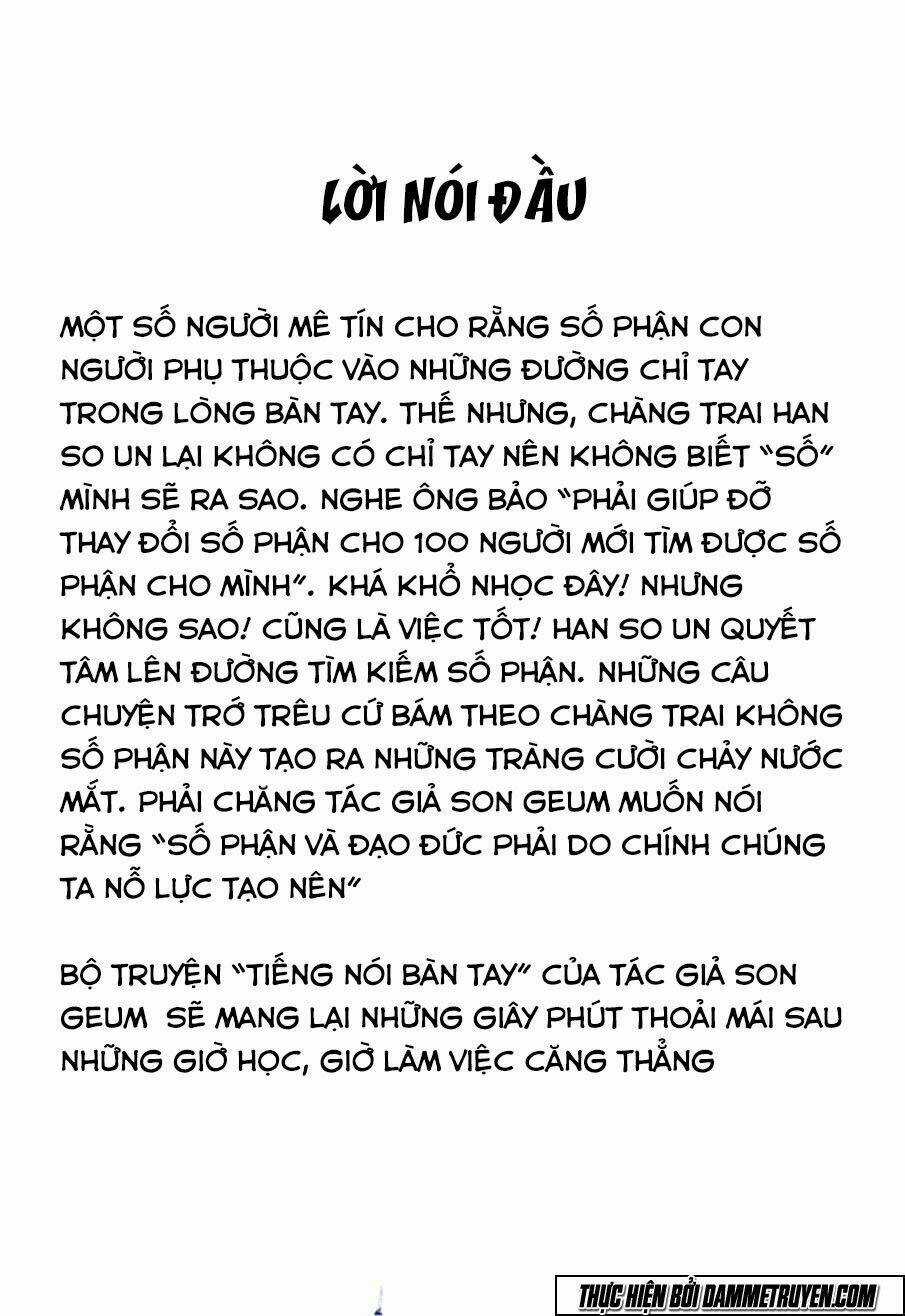 Tiếng Nói Bàn Tay Chapter 0 trang 2