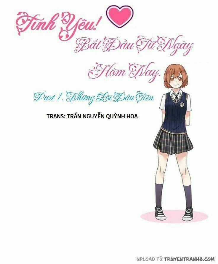 Tình Yêu! Bắt Đầu Từ Ngày Hôm Nay. Chapter 1 trang 0