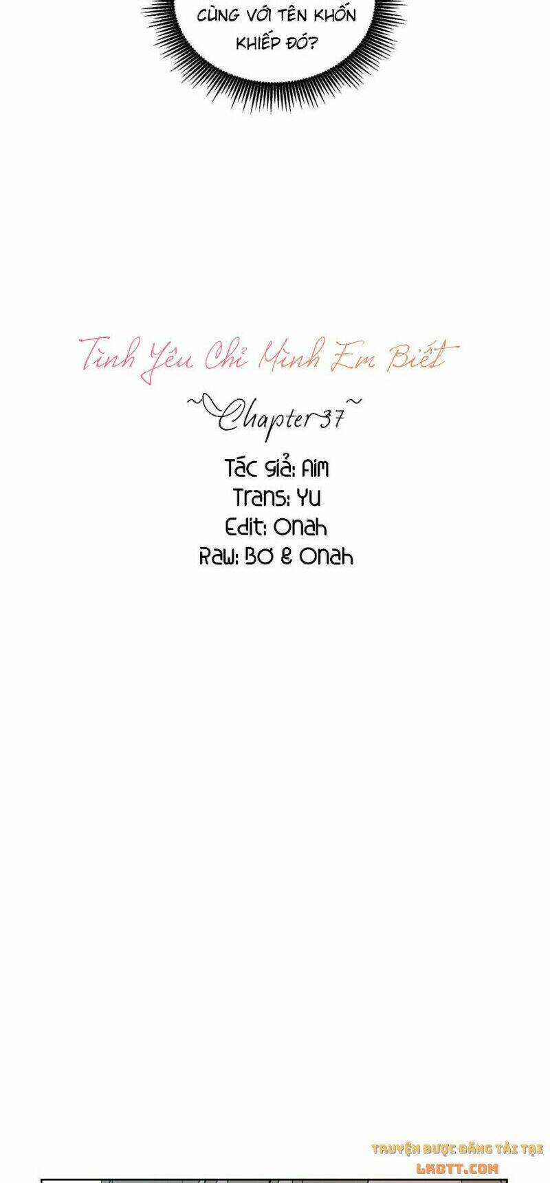 Tình Yêu Chỉ Mình Em Biết Chapter 37 trang 11
