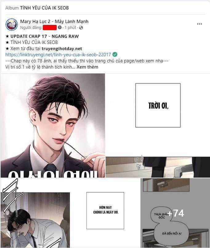 Tình Yêu Của Ik Seob Món quà ý nghĩa nhất cho người thân yêu Chapter 16.2 trang 0