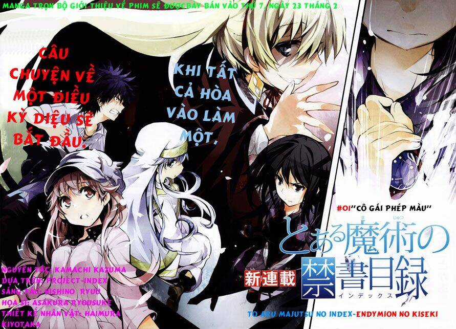 To Aru Majutsu No Kinsho Mokuroku - Endymion No Kiseki Chapter 1 trang 2