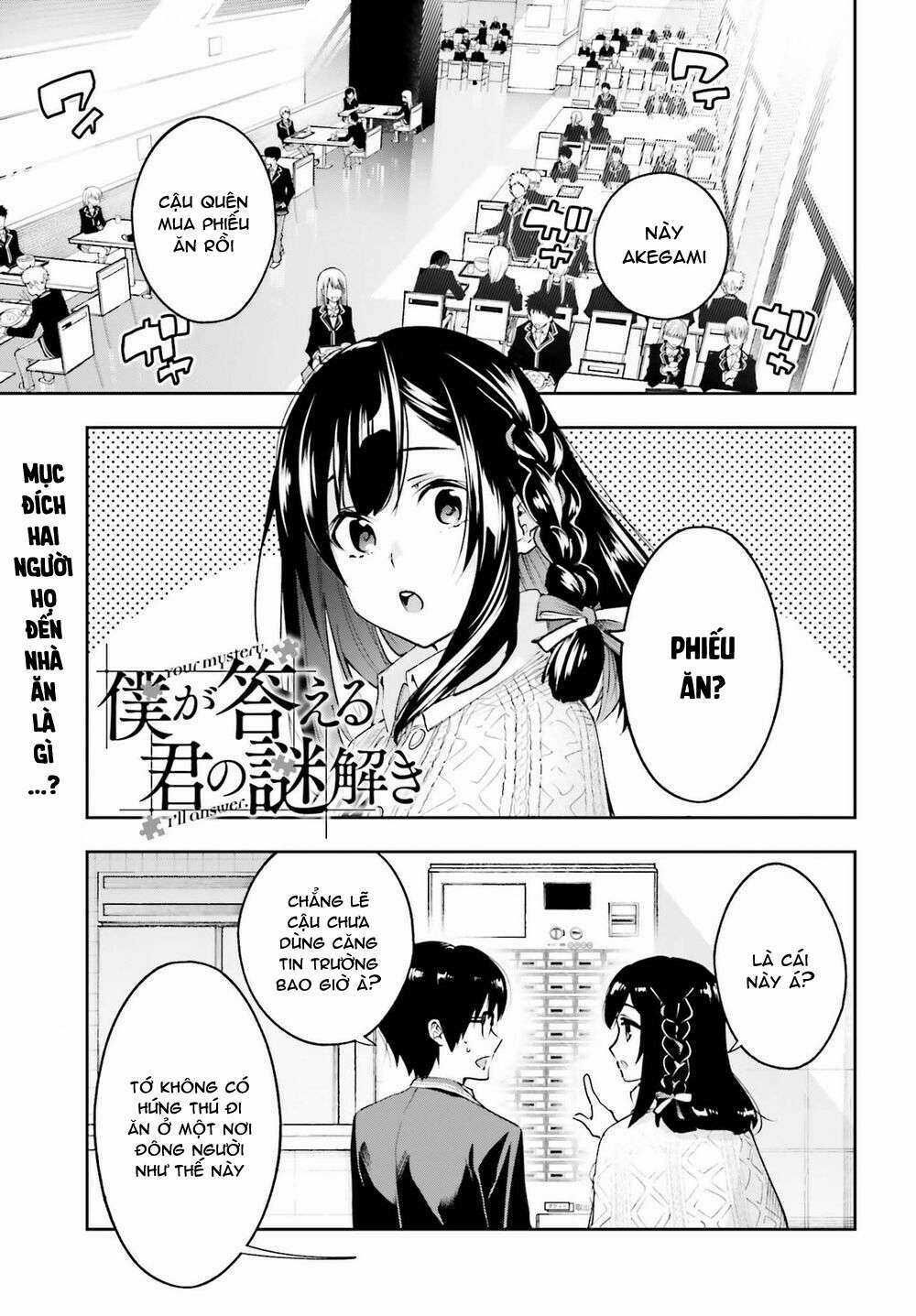 Tớ Sẽ Giải Đáp Bí Ẩn Của Cậu Chapter 2.1 trang 2