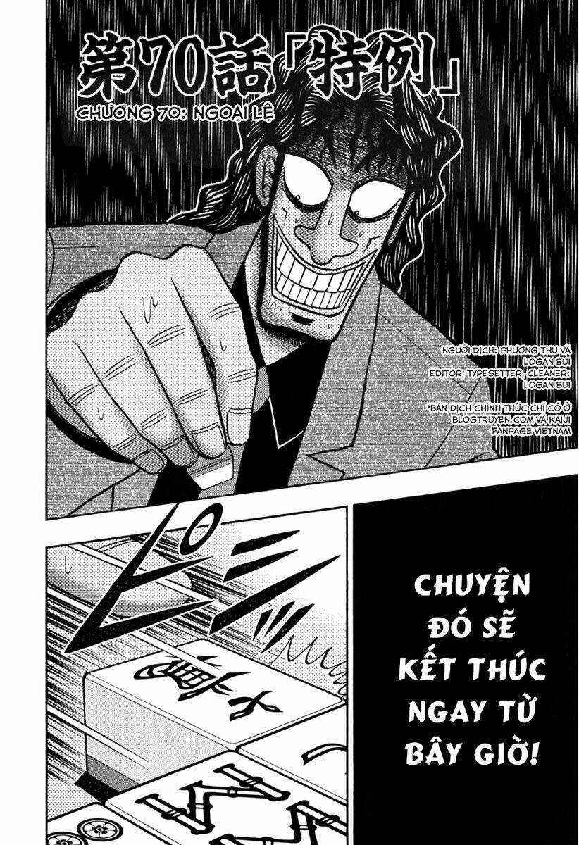 Tobaku Datenroku Kaiji Chapter 70 trang 1
