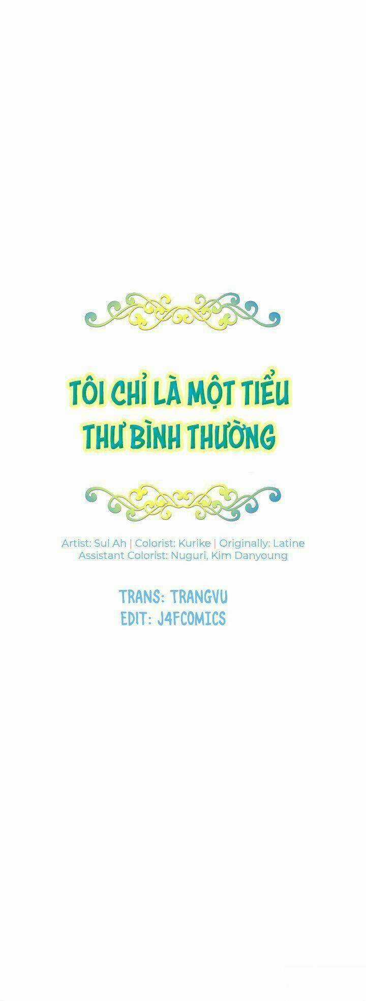 Tôi Chỉ Là Một Tiểu Thư Bình Thường Chapter 1 trang 12