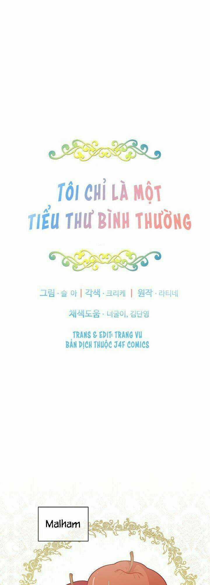 Tôi Chỉ Là Một Tiểu Thư Bình Thường Chapter 12 trang 7