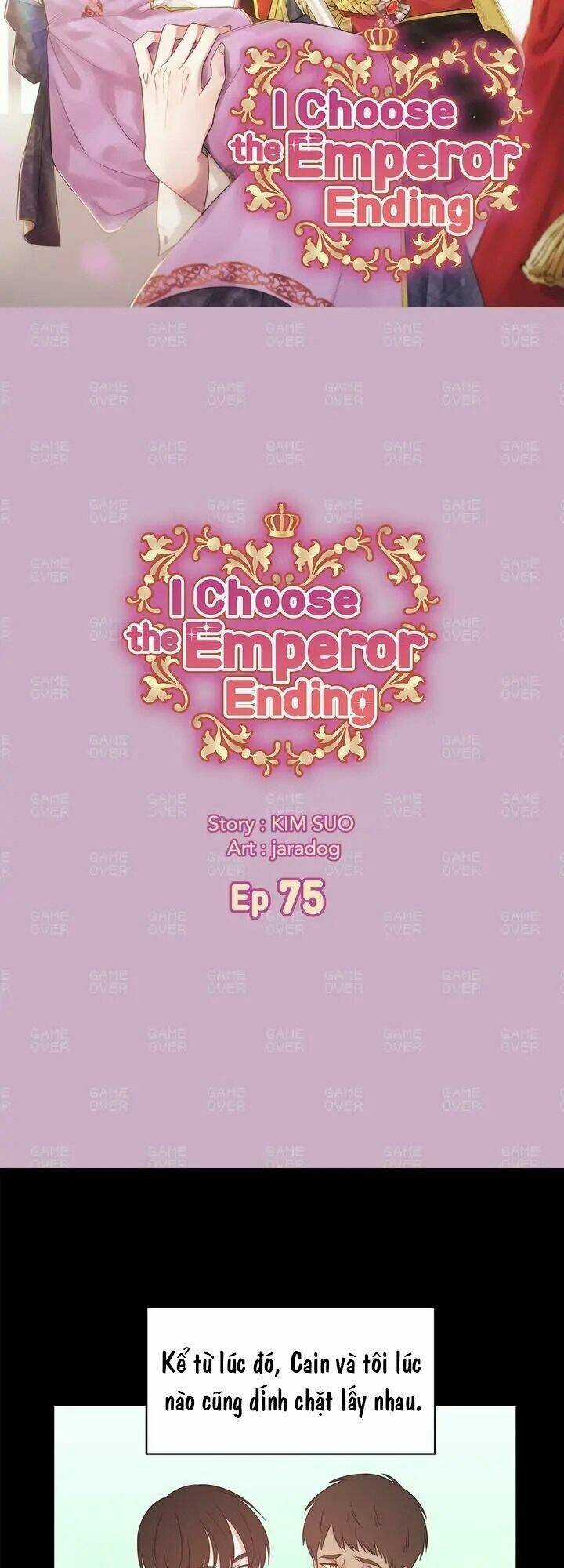 Tôi Chọn Kết Thúc Của Hoàng Đế Chapter 75 trang 2