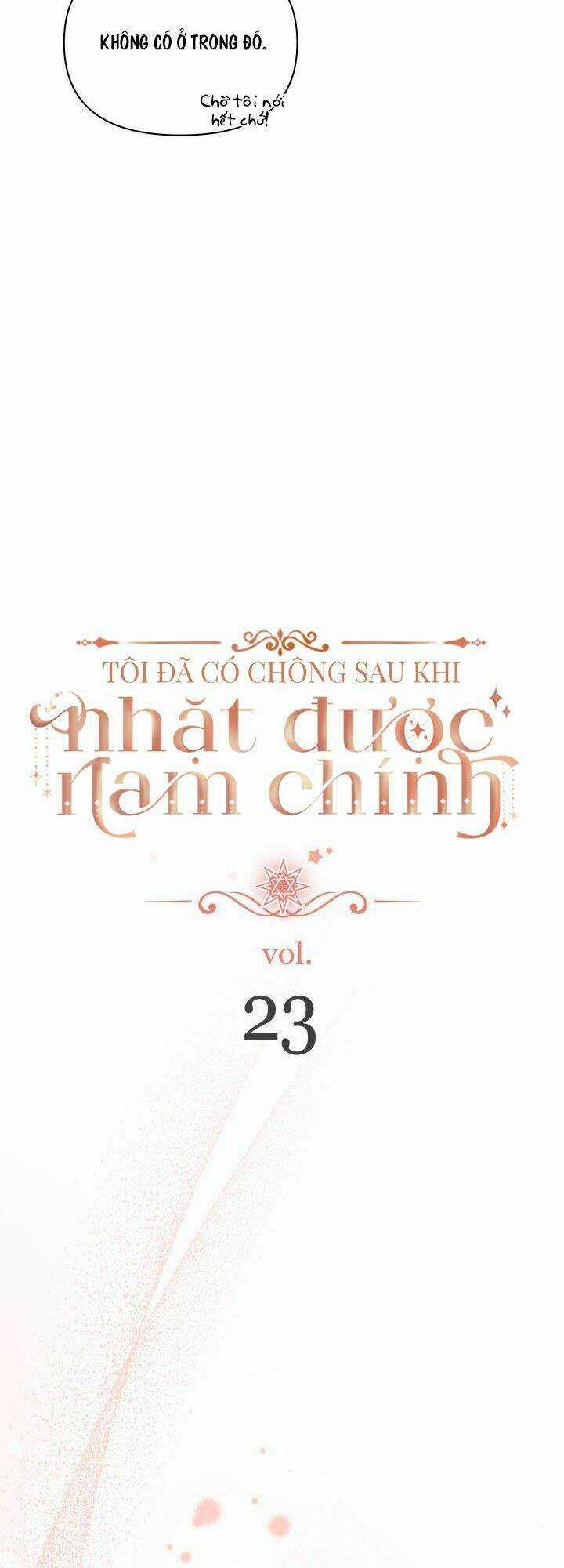 Tôi Đã Có Chồng Sau Khi Nhặt Được Nam Chính Chapter 23 trang 3