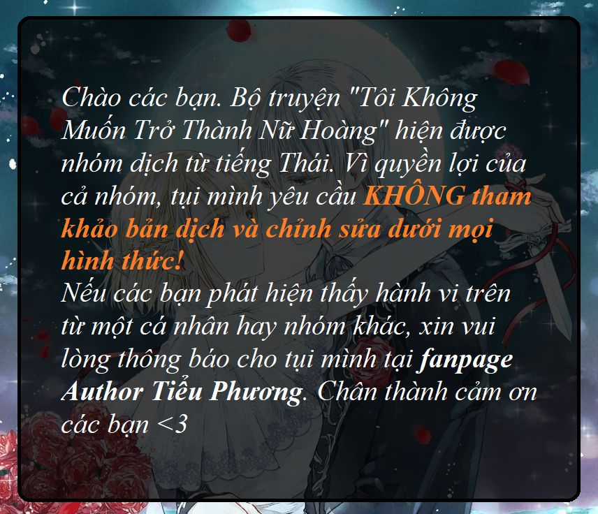 Tôi Không Muốn Trở Thành Hoàng Hậu Chapter 2 trang 3
