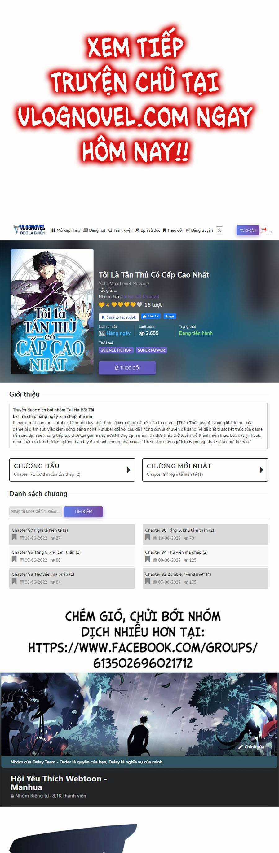 Tôi Là Tân Thủ Có Cấp Cao Nhất Chapter 52 trang 0