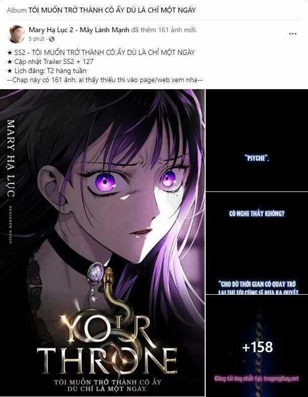 Tôi Muốn Trở Thành Cô Ấy Chỉ Một Ngày Chapter 127.1 trang 0
