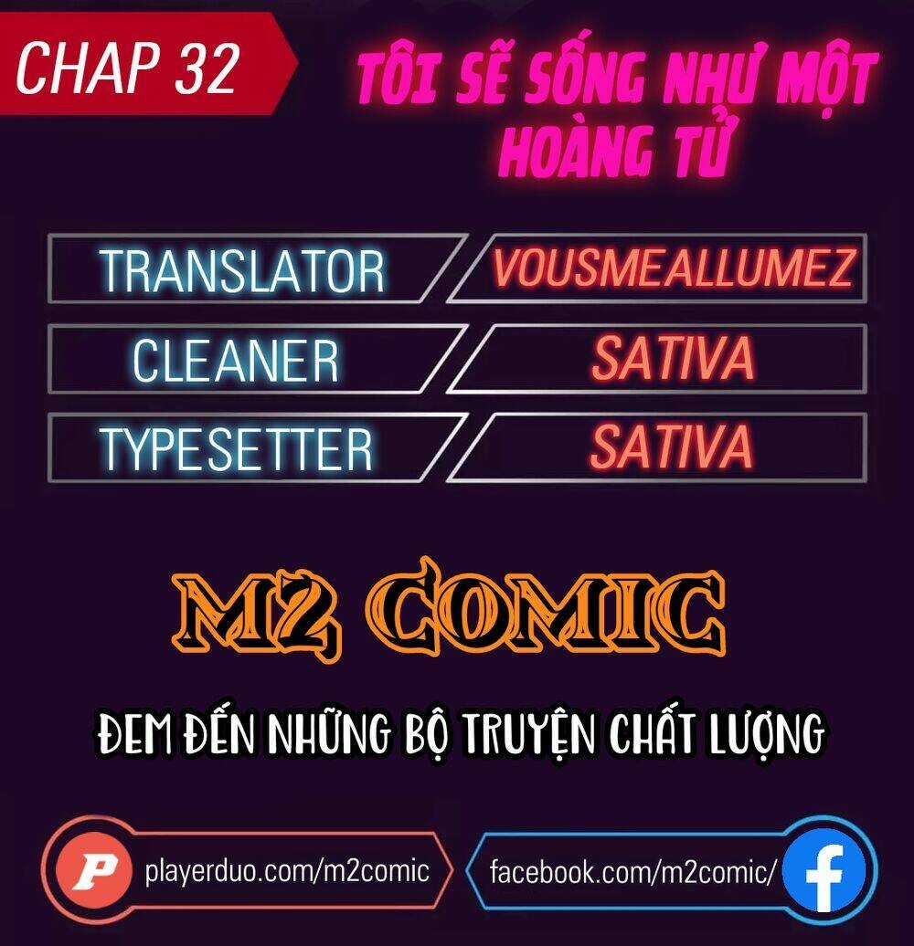 Tôi Sẽ Sống Như Một Hoàng Tử Chapter 32 trang 0