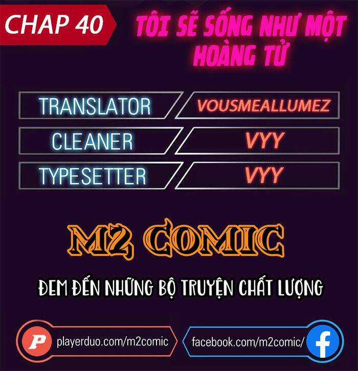 Tôi Sẽ Sống Như Một Hoàng Tử Chapter 40 trang 0