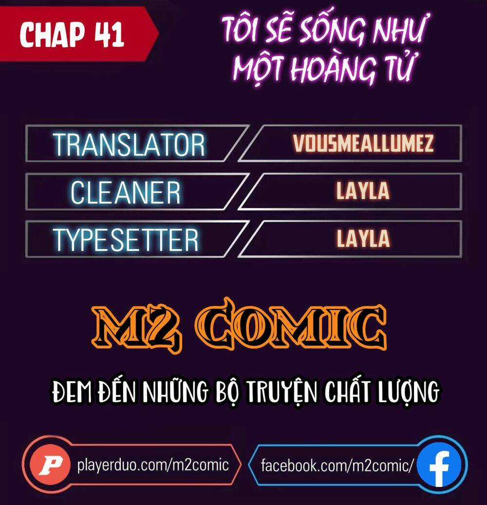 Tôi Sẽ Sống Như Một Hoàng Tử Chapter 41 trang 0
