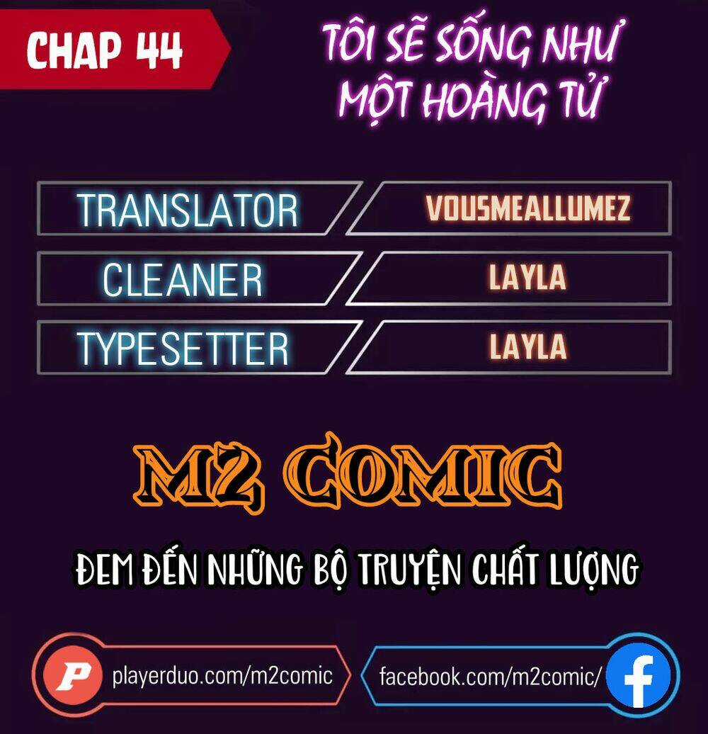 Tôi Sẽ Sống Như Một Hoàng Tử Chapter 44 trang 0
