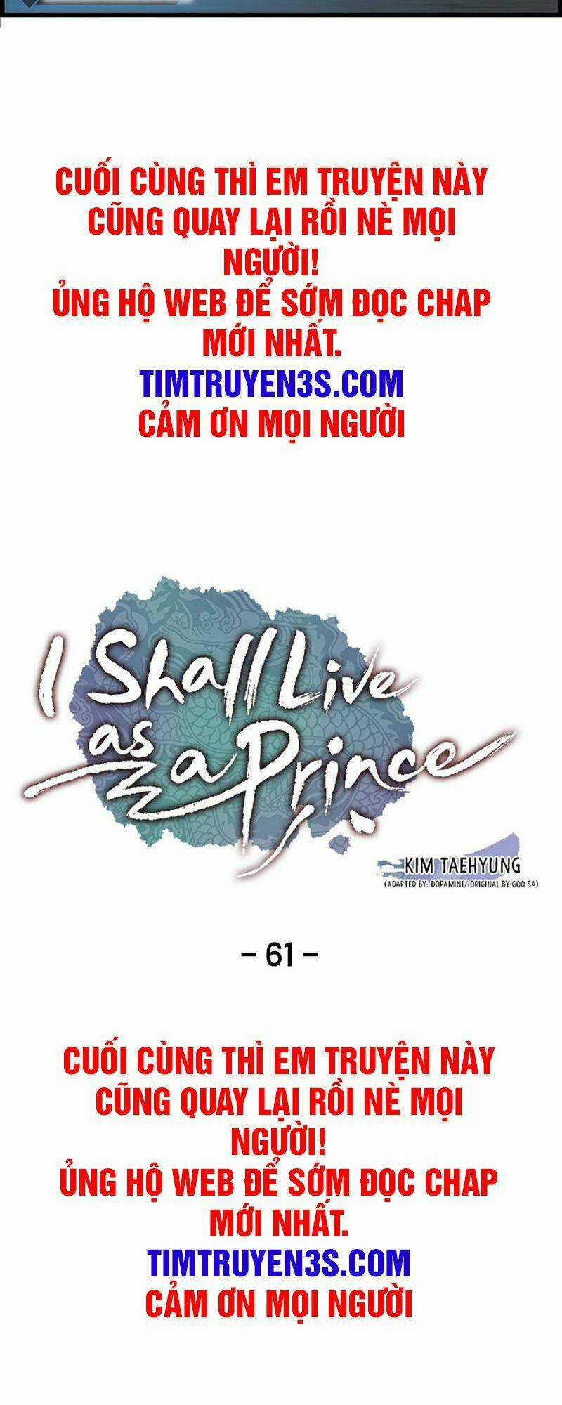 Tôi Sẽ Sống Như Một Hoàng Tử Chapter 61 trang 3