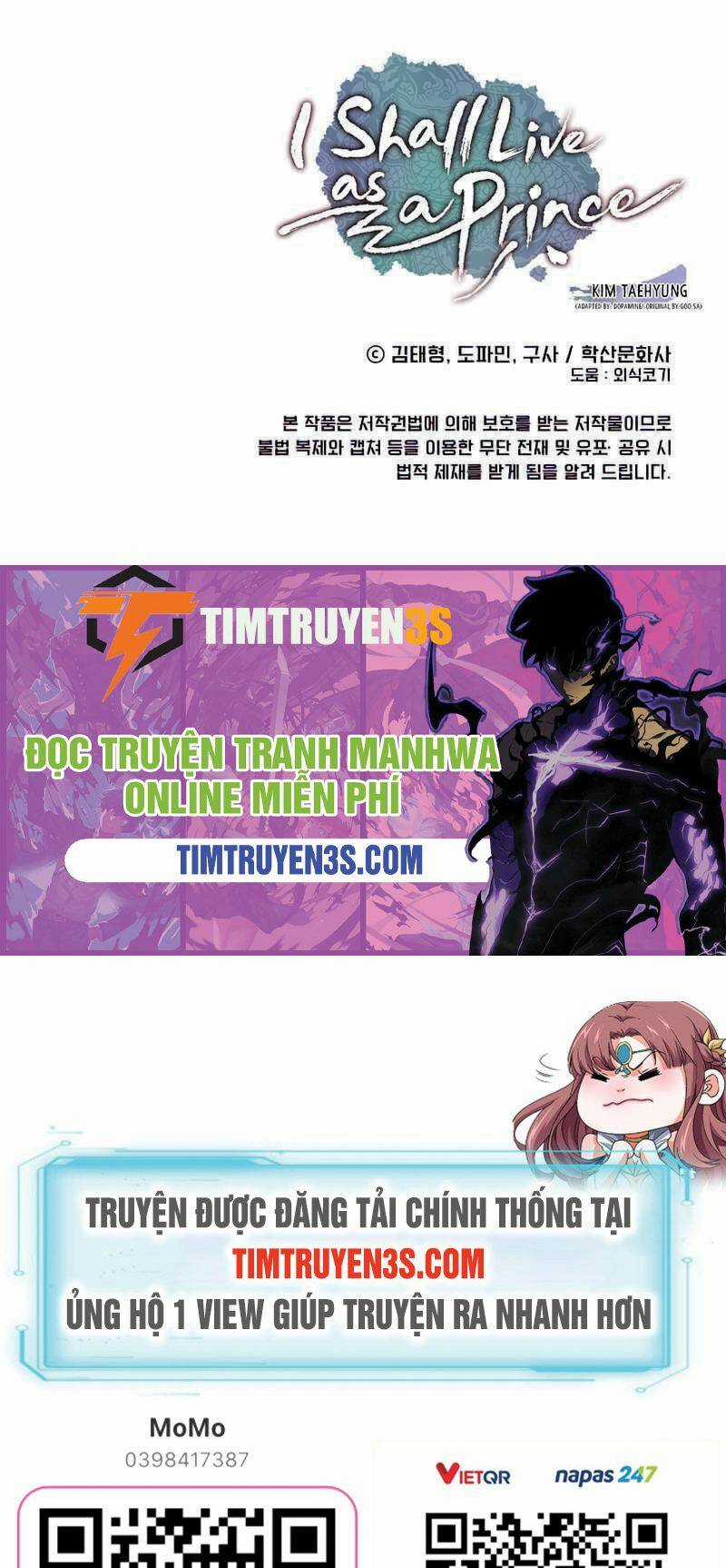 Tôi Sẽ Sống Như Một Hoàng Tử Chapter 85 trang 74