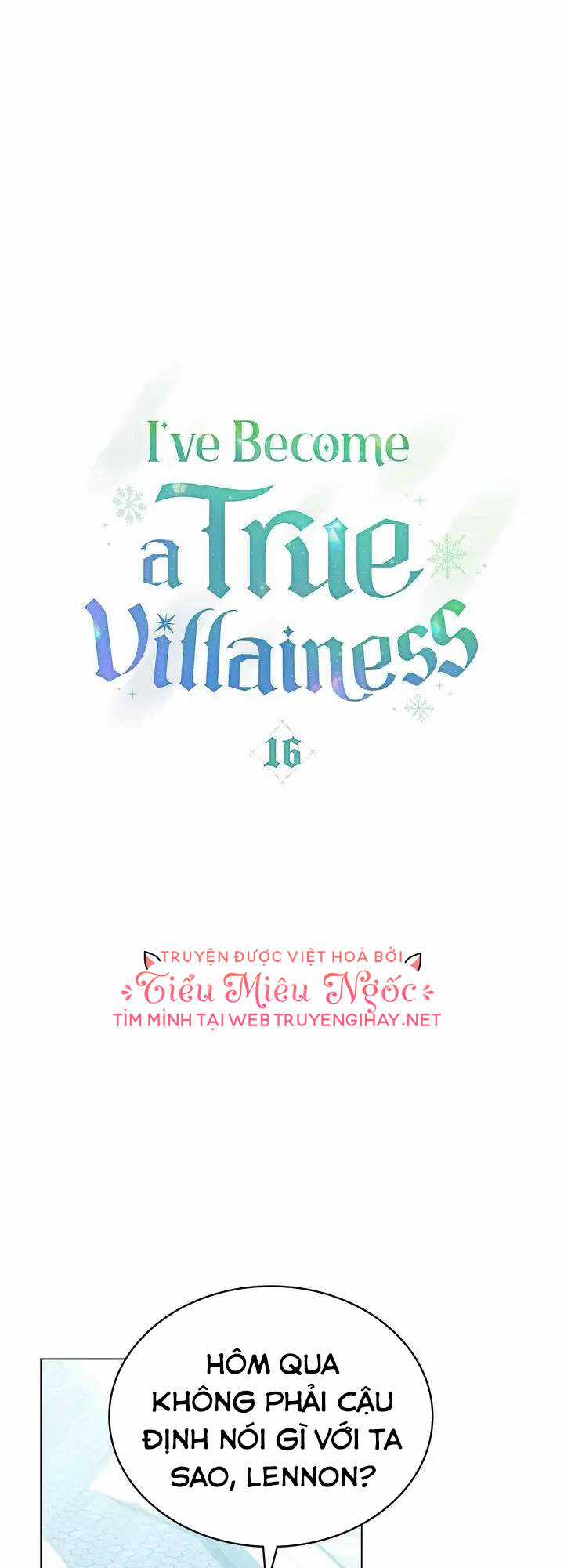 Tôi Trở Thành Nhân Vật Phản Diện Thực Sự Chapter 16 trang 0