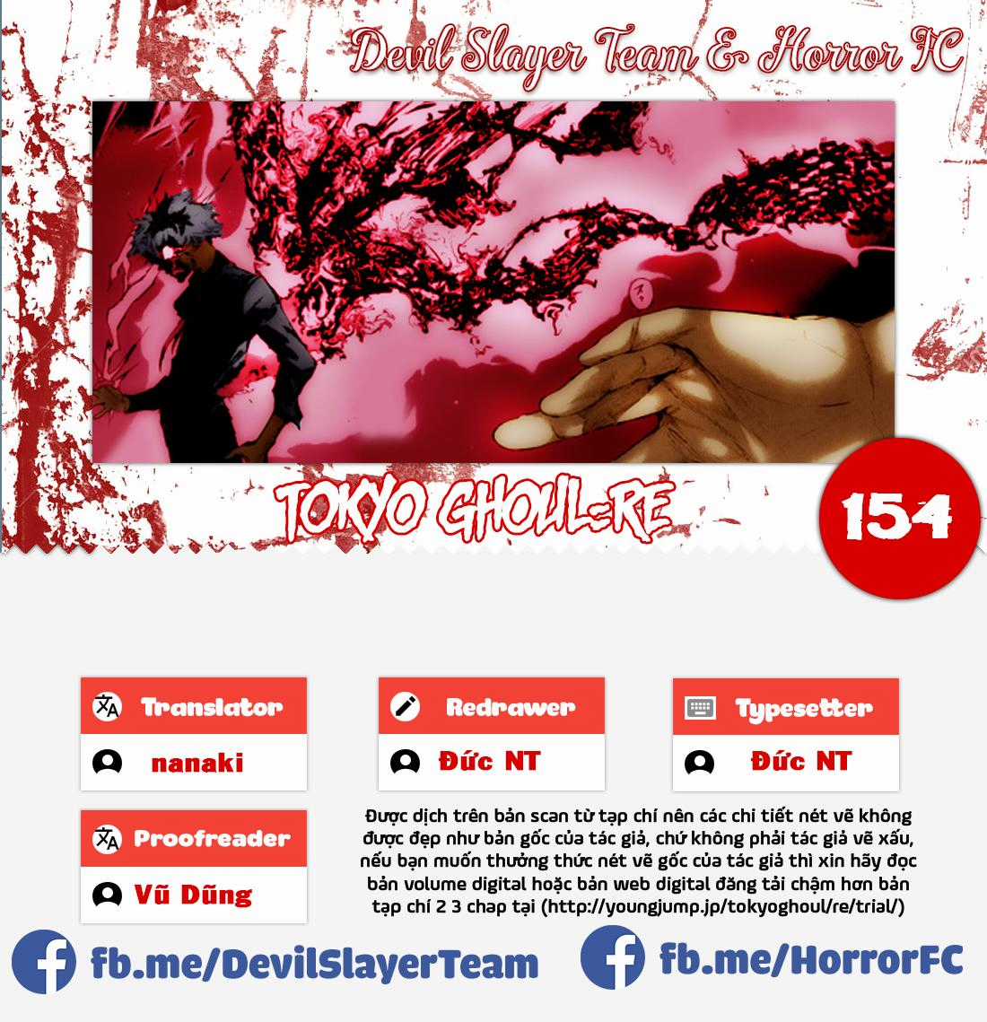 Tokyo Ghoul:re Chapter 154 trang 0
