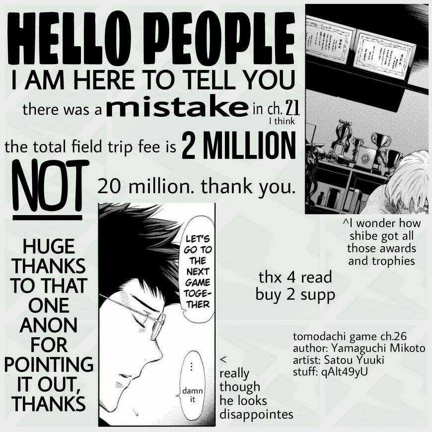 Tomodachi Game Chapter 26 trang 38