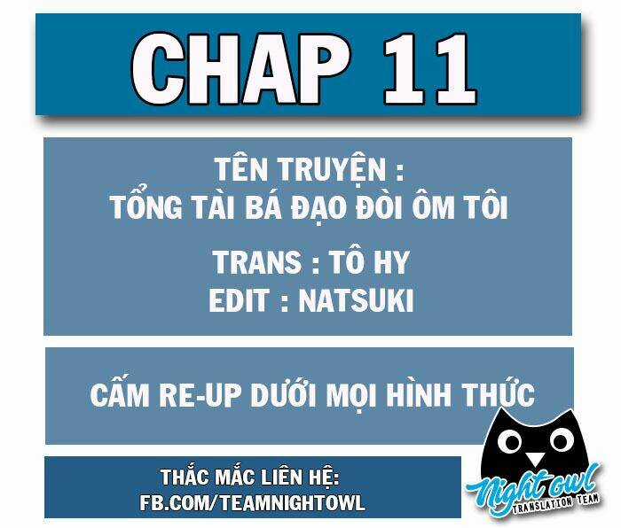 Tổng Tài Bá Đạo Cầu Ôm Ôm Chapter 11 trang 0