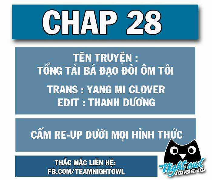 Tổng Tài Bá Đạo Cầu Ôm Ôm Chapter 28 trang 0