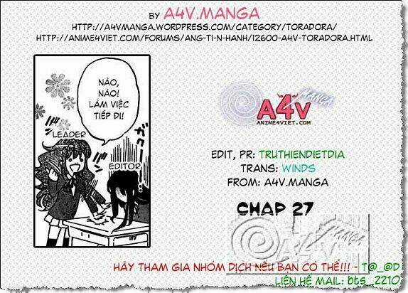 Toradora! Chapter 27 trang 0