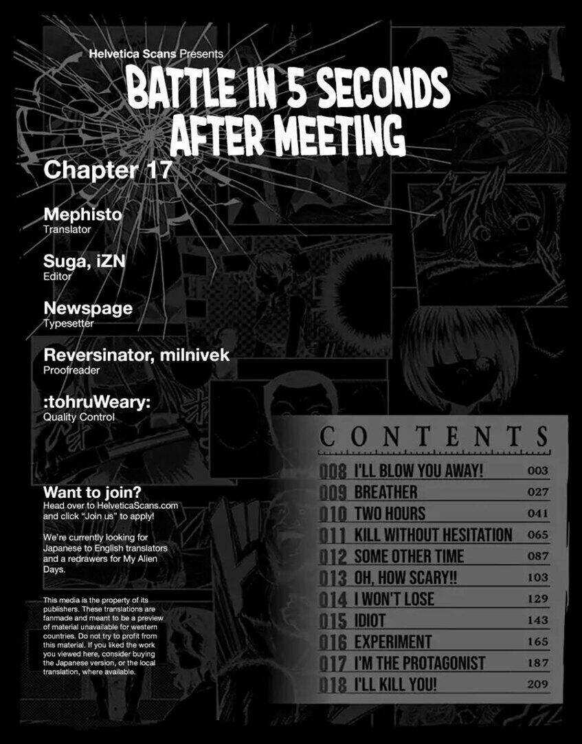 Trận Chiến Bắt Đầu Sau 5 Giây Chapter 17 trang 1