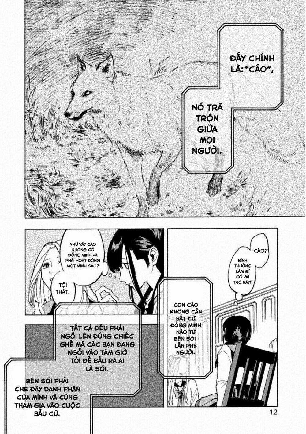 Trò Chơi Ma Sói: Cáo Điên Chapter 1 trang 12