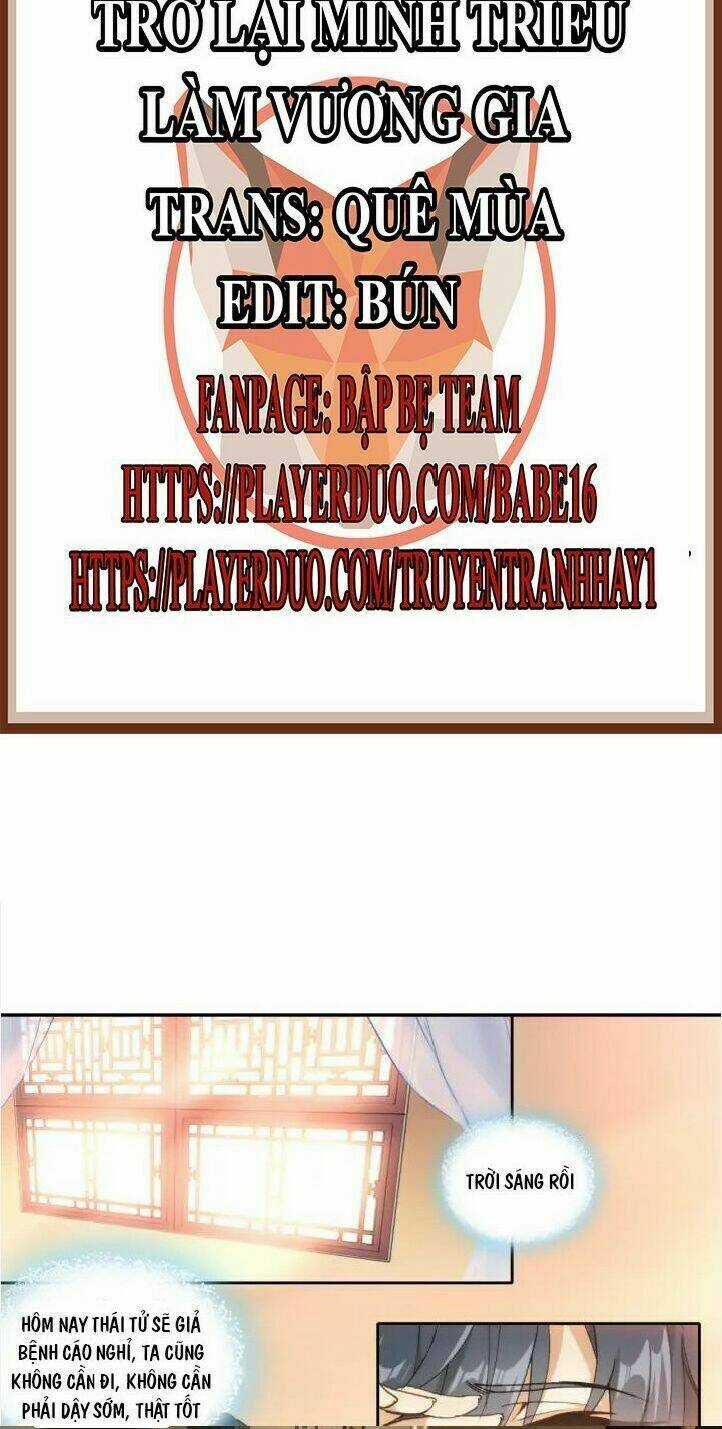 Trở Lại Minh Triều Làm Vương Gia Chapter 26 trang 2