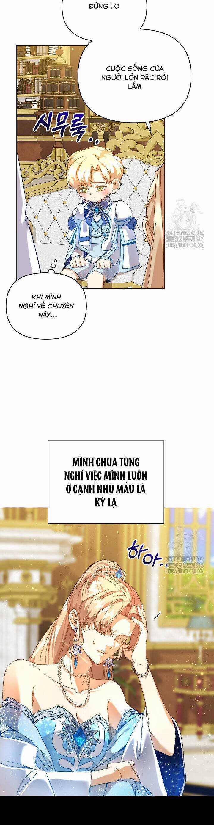 Trở Thành Bảo Mẫu Mắc Bệnh Nan Y Của Nam Chính Hắc Ám Chapter 45 trang 23