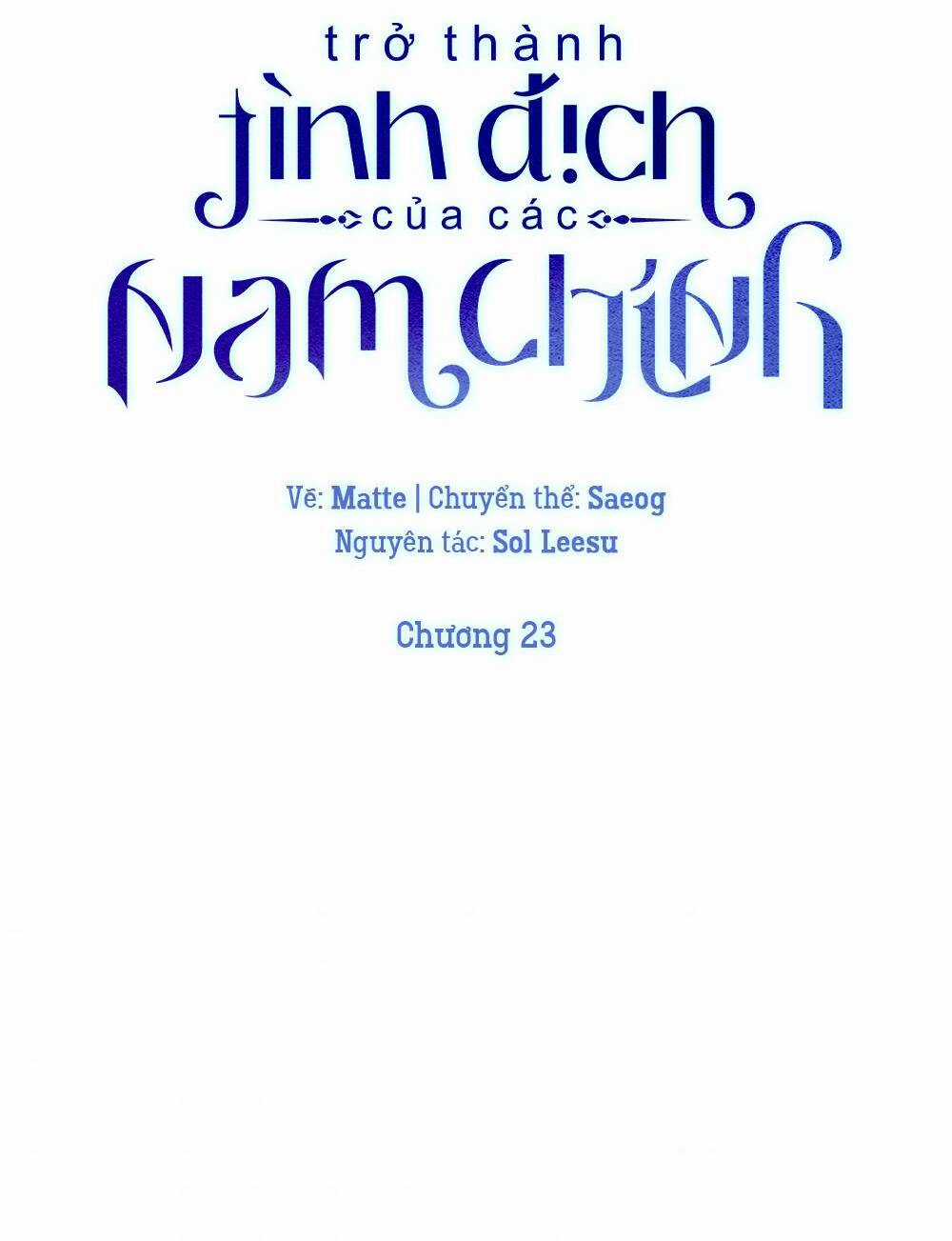 Trở Thành Tình Địch Của Các Nam Chính Chapter 23 trang 32