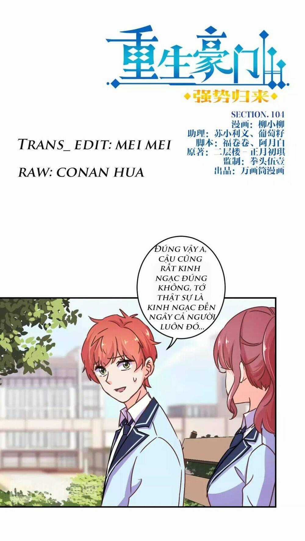 Trọng Sinh Chi Hao Môn Cường Thế Quy Lai Chapter 104 trang 0