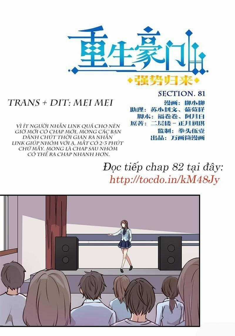 Trọng Sinh Chi Hao Môn Cường Thế Quy Lai Chapter 81 trang 0