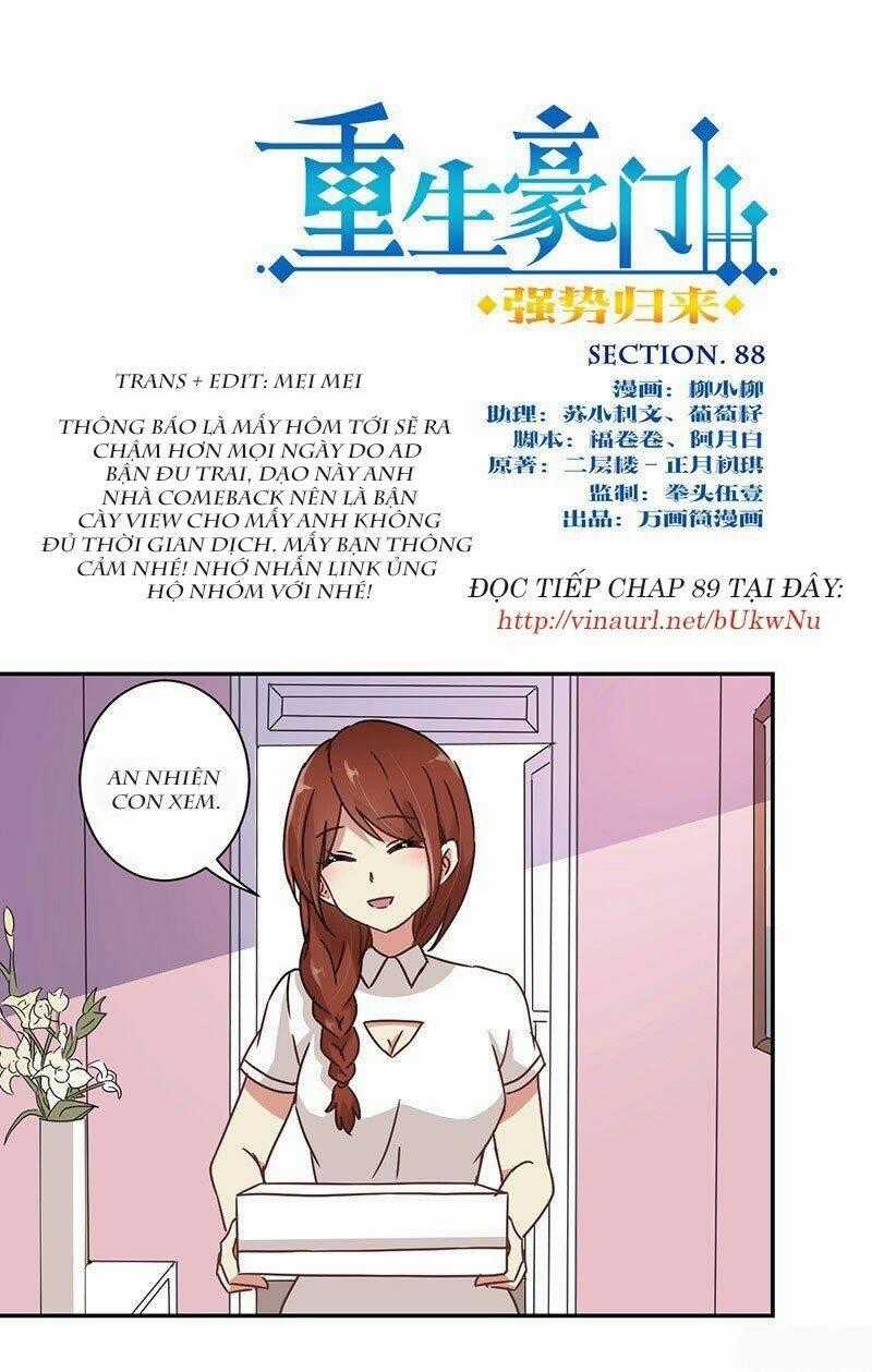 Trọng Sinh Chi Hao Môn Cường Thế Quy Lai Chapter 88 trang 0