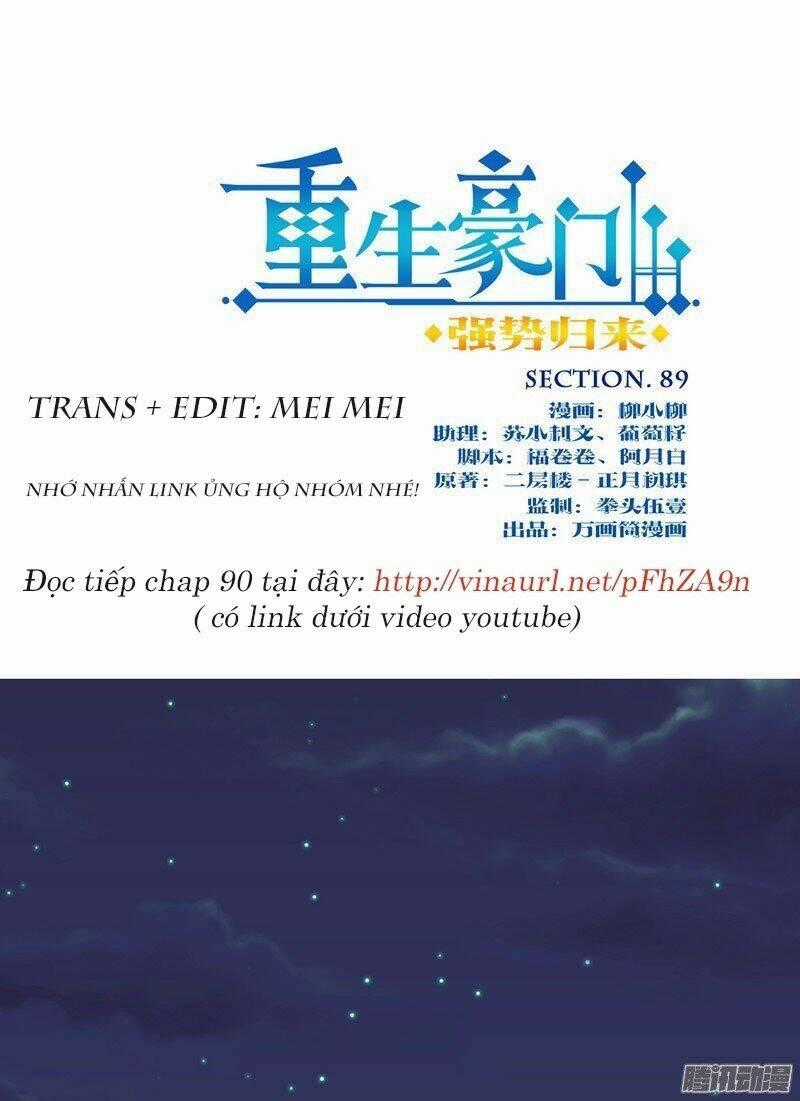 Trọng Sinh Chi Hao Môn Cường Thế Quy Lai Chapter 89 trang 0