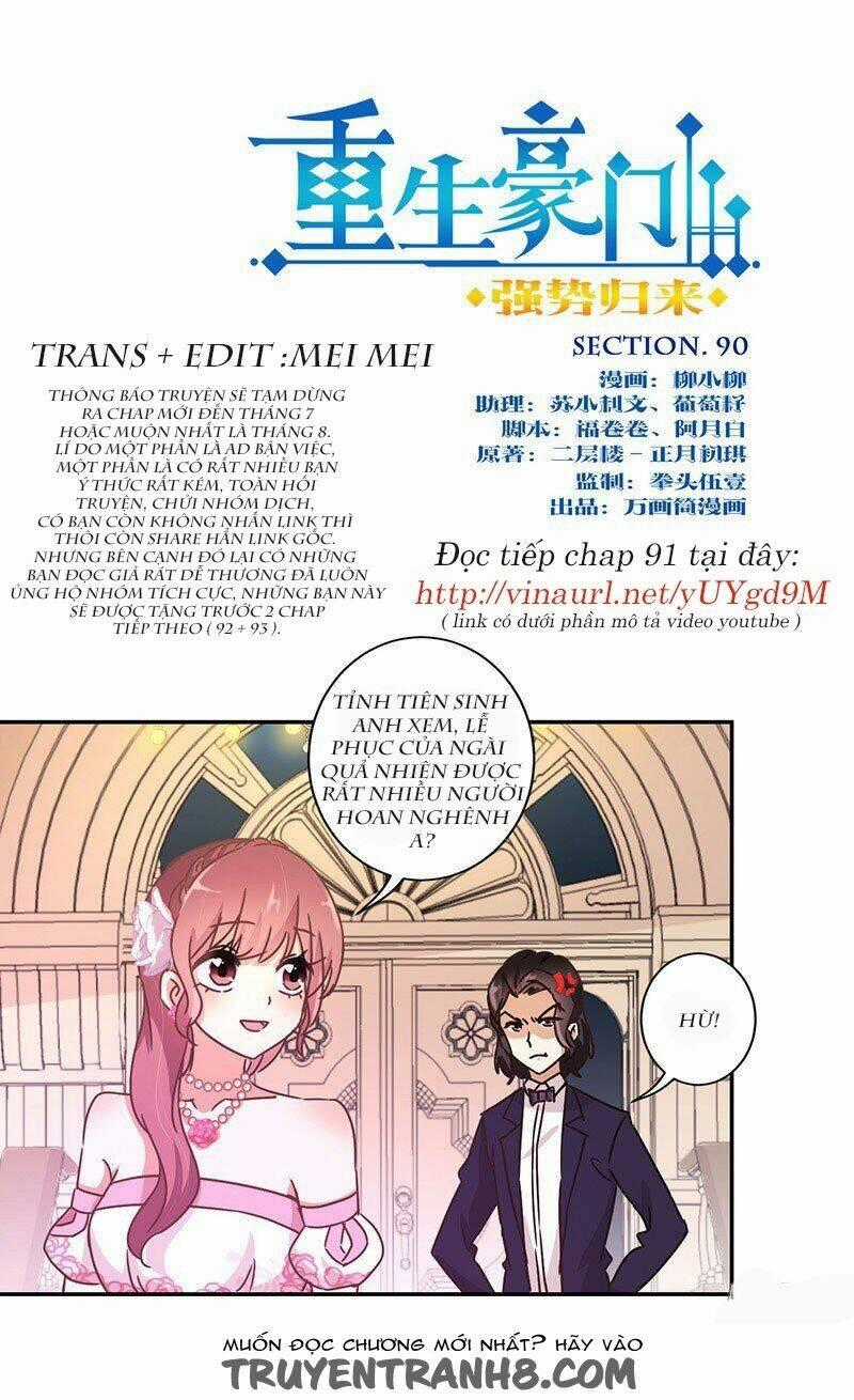 Trọng Sinh Chi Hao Môn Cường Thế Quy Lai Chapter 90 trang 0