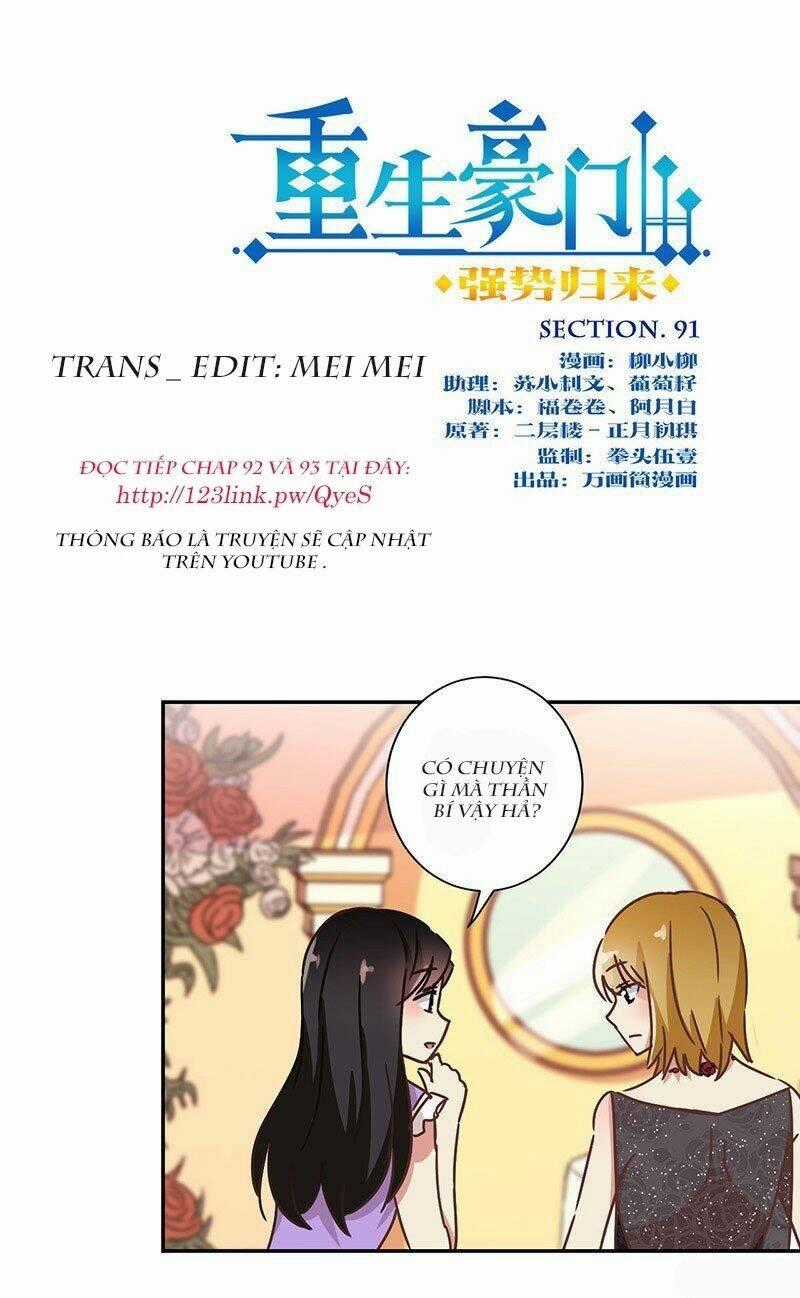 Trọng Sinh Chi Hao Môn Cường Thế Quy Lai Chapter 91 trang 0