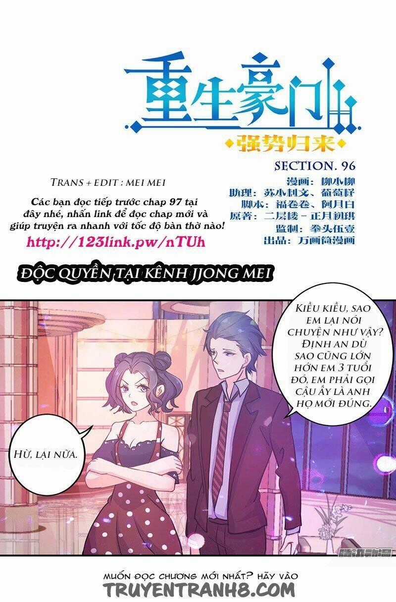 Trọng Sinh Chi Hao Môn Cường Thế Quy Lai Chapter 96 trang 0
