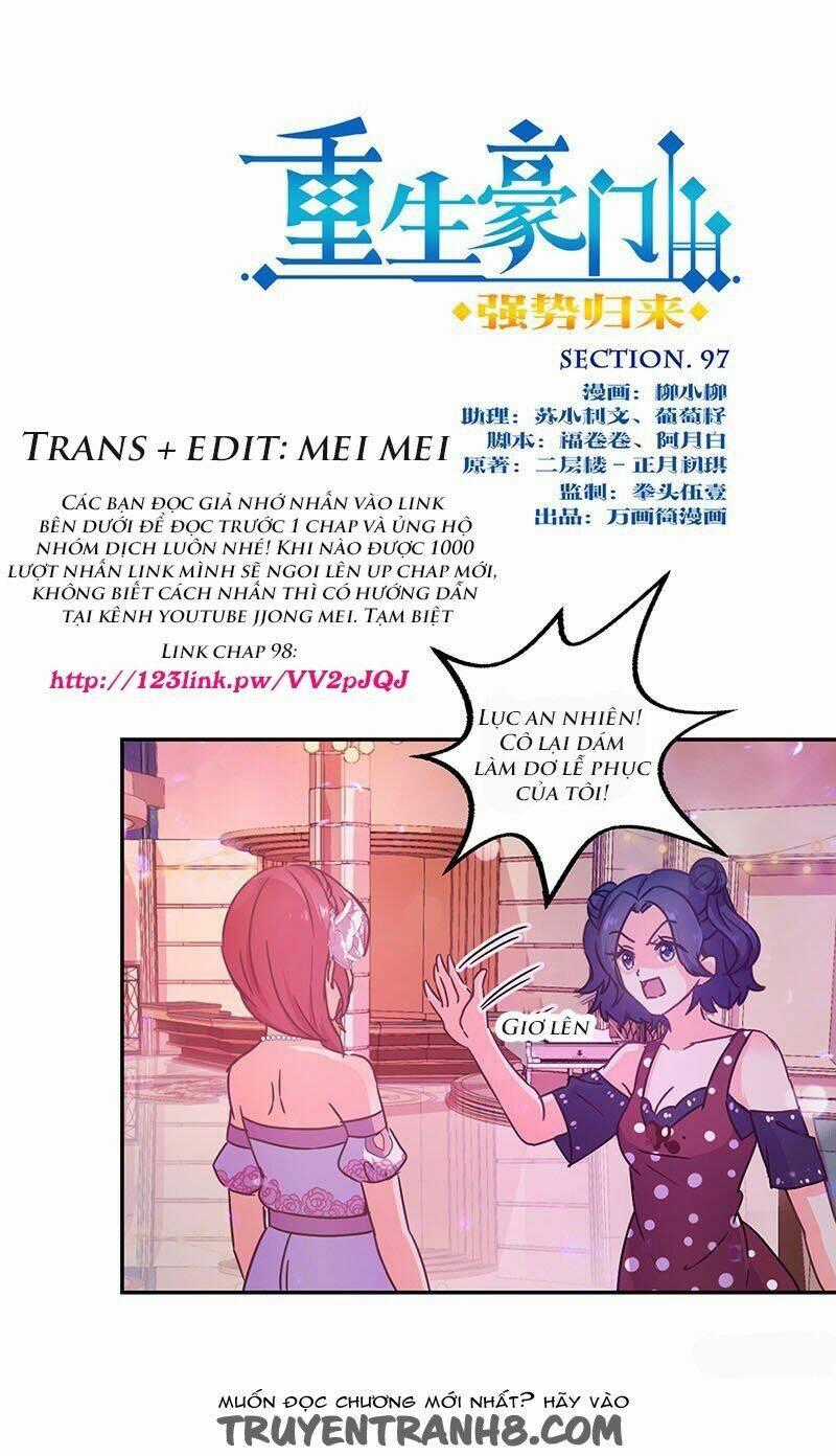 Trọng Sinh Chi Hao Môn Cường Thế Quy Lai Chapter 97 trang 0