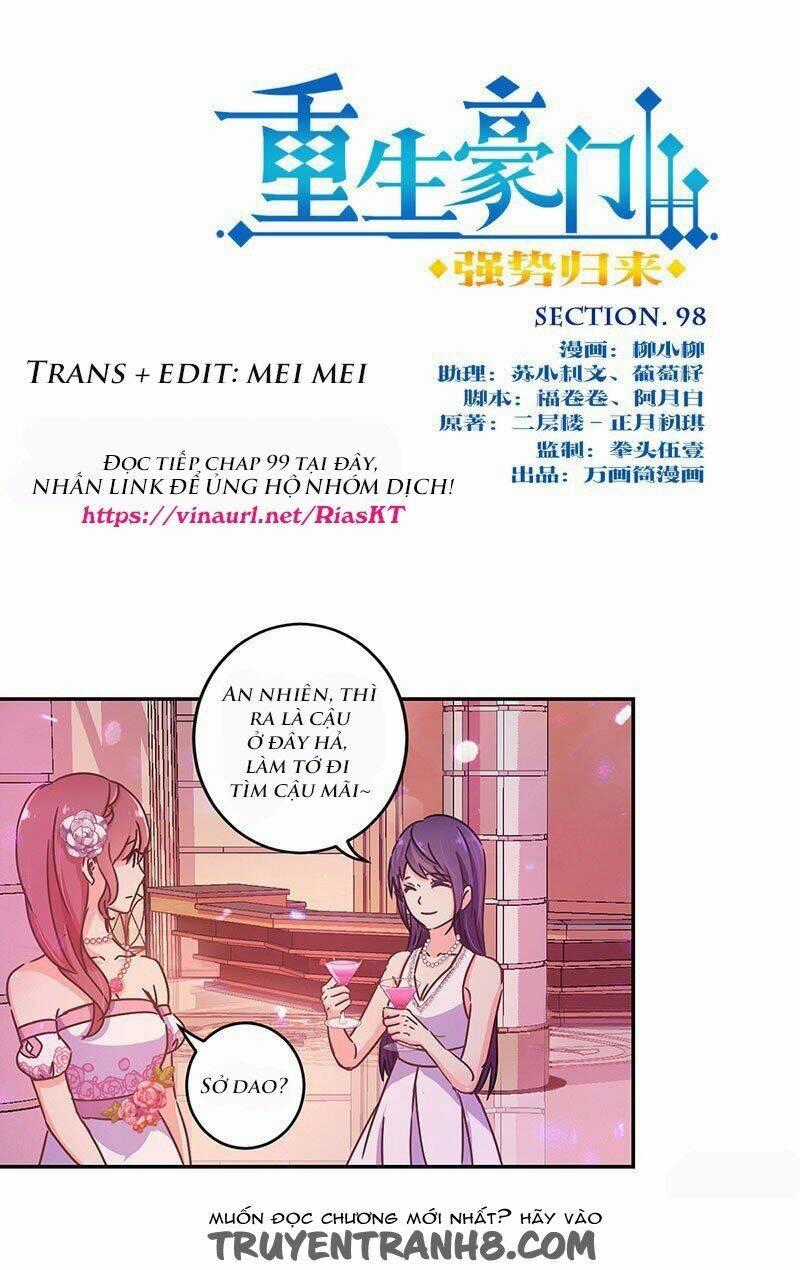 Trọng Sinh Chi Hao Môn Cường Thế Quy Lai Chapter 98 trang 0