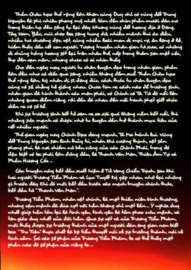 Tru Tiên - Celestial Destroyer Chapter 1 trang 2