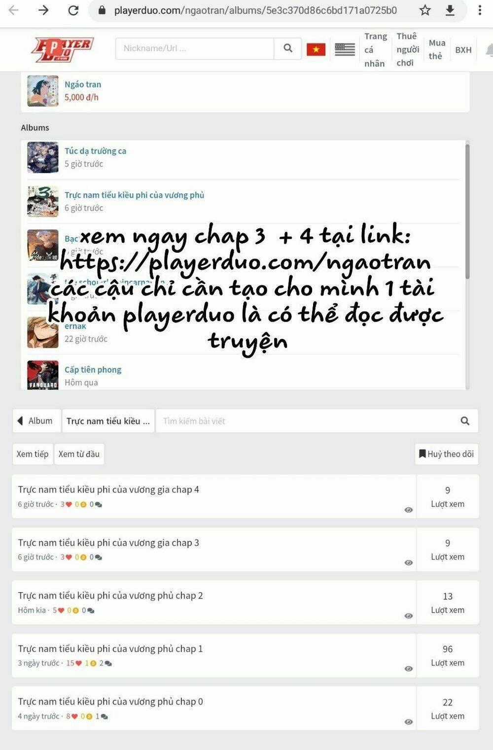 Trực Nam Tiểu Kiều Phi Của Vương Phủ Chapter 2 trang 68